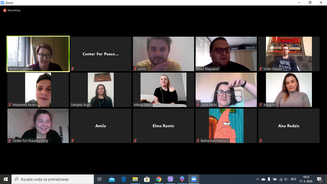 Peace activism in time of social distance – Online initiative Jajce